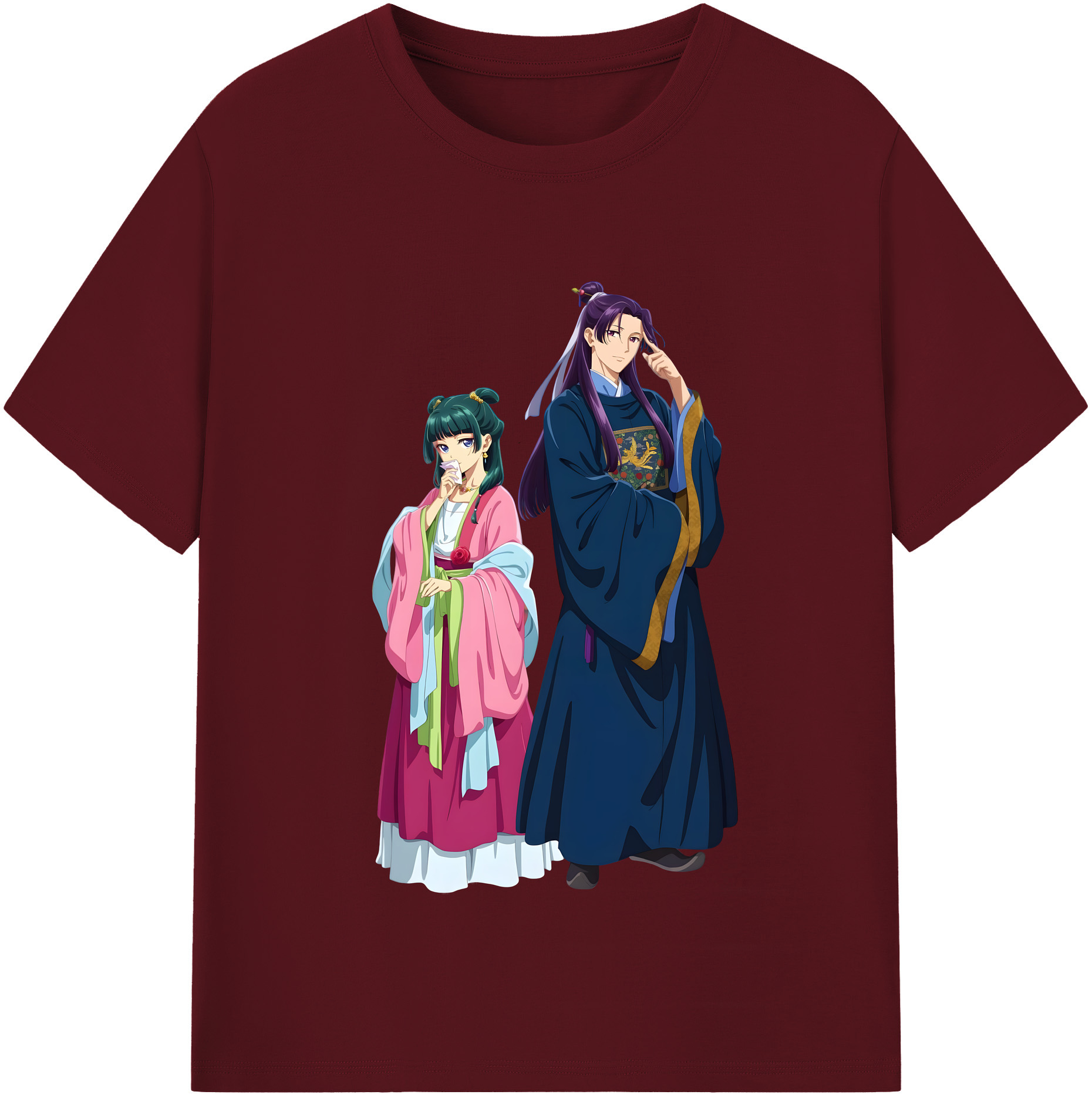 （画像用） 薬屋のひとりごと The Apothecary Diaries 綿100％半袖Tシャツ（フロントプリント）